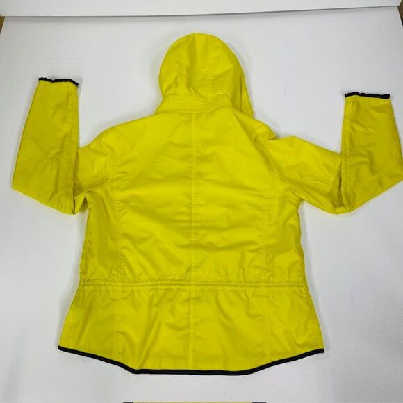 LRL Active Ralph Lauren Yellow Windbreaker Jacket Zip Up Hooded Athletic L/G - Picture 4 of 10